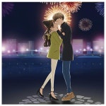 남녀 데이트 커플 사랑 키스 노래 방 룸홀 카페 테마 가수 파르텔 벽지 시트지 롤스크린 유리 : 으뜸데코