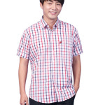 [ USE134 ] 빨강색/빨간색/체크무늬/남자용/남성용/유니폼/서빙복/호텔용/식당용/써빙용/턱시도/남방/반소매/반팔/와이셔츠 : 유니폼닷컴... 