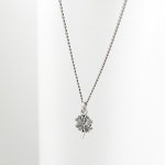 실버925 네잎 클로버 행운 데일리 레이어드 여자친구 선물 체인 은 목걸이 : 뮤게 주얼리