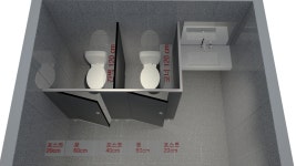 큐비클 칼라선택 주문제작 화장실칸막이 부속일체 자재판매 시공가능 : WP스토어