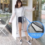 성인용 투명 고급 패셔니스타 레인코트 비옷 우의 : 진월드스타
