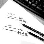 제노 프로터치 전문가용 붓펜 캘리그라피 드로잉 브러쉬 펜 굵은글씨 가는글씨 : 제이제이오피스