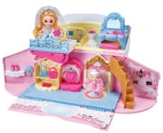 시크릿쥬쥬 리틀 미미 캐리 핸드백 화장 헤어 댄스매트 가방 호텔 스쿨 집 유아 장난감 : 선정