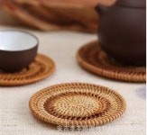 라탄 냄비받침 티코스터 컵받침 컵홀더 : 소소더하기