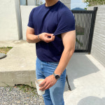 어깨넓어보이는 헬스 운동복 짐웨어 무지 쿨 남자 머슬핏 반팔 티셔츠 : 프롬오프