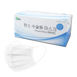 의약외품 한스 수술용 의료용 일회용 마스크 화이트 50매입 : 제일헬스케어