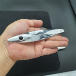 베이트샵 크롬 메탈지그 150g 부시리 대구 농어 삼치 갈치 방어 루어 낚시 빅게임용 : 이터니티