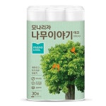 모나리자 나무이야기 데코화장지 3겹 27m x 30롤 : 쿨룩스토어