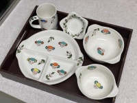 어린이 밥그릇 SET : 그린나래-도자기 핸드페인팅