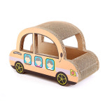 캣모닝 스쿨버스 자동차 스크래쳐 종이박스 숨숨집 하우스 : 리드바겐