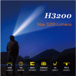 ELF H3200 본체 페어롱 헤드 라이트 랜턴 엘프 H3200 3200루멘 고광량 : 웨이브몰
