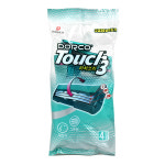 S0142/ 도루코 터치 3 휴대용 일회용 면도기 4개입 : 에스디라이프