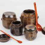 찐 전통 옹기 장단지 4종택1 미니장독 된장 고추장 소금항아리 : 유니온코드