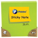 [프린텍] 스티키노트 형광 점착메모지 형광연두 100매/ N7676G/ 76x76 : 다올오피스