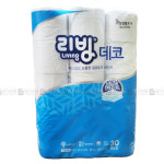 삼정펄프 리빙데코 화장실용화장지 3겹 30M 30롤 두루마리휴지 롤화장지 휴지 : 청구유통