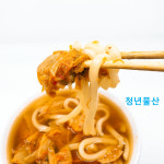 애니웰푸드 김치말이우동 370g : 청년물산