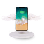 [리퍼] 바라 하얀천사날개 15W 초 고속 무선충전기 갤럭시 노트 아이폰 호환 스탠드형 : 리빙 홈즈