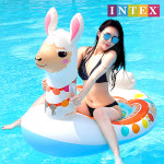 인텍스 큐트 라마 라이드온 튜브 57564 물놀이용품 라운지튜브 매트 보트 : 케이에스몰 써니워터