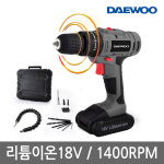 대우 18.5V 리튬이온 충전 전동드릴 DET-YFT42 1400RPM 1300mAh : 주식회사 가람