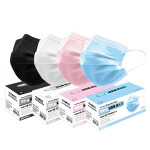 3중필터 컬러 덴탈마스크 50매 1박스 : 반창고