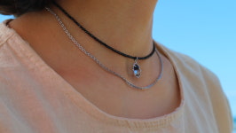 spinel / truemarine necklace : 오브제제