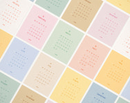 2021년 MINI CALENDAR POSTER, 미니 캘린더 포스터, 스튜디오비이 : STUDIO BE