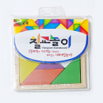 나무 칠교놀이(12.5x12.5cm) 전통가베놀이 학생용 : 아롱대롱