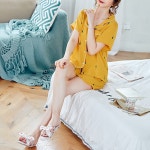 SEMT 여름 커플 당근 요루면 부들이 반팔 잠옷 파자마 : 세오마켓