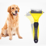 강아지빗 강아지 애견 시바견 웰시코기 이중모 브러쉬 모찌빗 : 킁킁펫