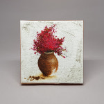 꽃병 그림 풍수 인테리어그림 미니소품 서양화 캔버스그림 MYS-009 : 점점점