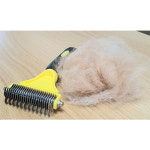 강아지빗 강아지 애견 시바견 웰시코기 이중모 브러쉬 모찌빗 : 킁킁펫