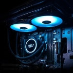 PC 램 LED 쿨러 큐슈풍수원소 240RGB V2수냉동일체형 CPU 라디에이터 데스크톱 : 커들