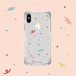 [무료배송] 스마일 플라워 패턴 변색제로 투명 폰케이스 3color 스마일 플라워 땡땡이 : 챠밍드레스룸