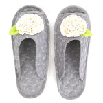 쿠션실내화 왕꽃 푹신한 면 실내화 어린이집 교사용 사무실 거실화 층간소음슬리퍼 : 에스엔지