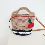 코바늘DIY 코튼필드 미니백 면사 여름 가방만들기 뜨개키트 손뜨개패키지 KIT : 프롬멜팅