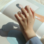 14k18k 로즈골드 웨이브 심플한 남자 여자 커플링반지 S : 베리타쥬얼리