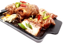 뼈있는 양념돼지갈비 (4kg 10대) 국내산 한돈 수제 숯불 이동갈비 설 명절 선물세트 : 하남이조