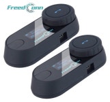 오토바이 인컴 Freed Connt-comsc 헬멧에 장착 블루투스 방수 인터컴 800M LCD 스크린 포함 : mac-gys