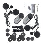 오토바이 인컴 Freed Connt-comsc 헬멧에 장착 블루투스 방수 인터컴 800M LCD 스크린 포함 : mac-gys