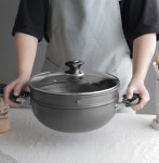 알루미늄찜기 고구마 큰 해물찜 조개찜 2단 매운탕 만두 사골 순대 육수 찜솥 : 쫄마켓