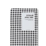 블랙 고방 체크원단/Midium Check /BK : 스티치랩 소잉스튜디오 대전