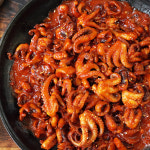 캠핑음식 맛있게 매운 쭈꾸미 볶음 450g : 백년밥상