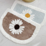폭신폭신 데이지 플라워 현관 욕실 발매트 : TheGrey