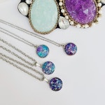 은하 VB713 SL722 레진아트 써지컬스틸 우주 목걸이 유정아트 : 달콤잡화점s