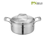 국산 IH PN풍년 파비움 반영구적 통5중 깊은 편수냄비 16cm 스텐냄비 인덕션 : 탱이전자