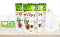 [파파야플러스] 친자연 세탁세제 300ml (3봉묶음+1) 천연 자연유래 1종 : 이엔제이팜