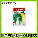 황금스타배추 2000립/상품성이 우수하고 재배안정성이 좋은 배추 씨앗 : 풍년농자재백화점