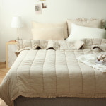 유기농 오가닉코튼 피그먼트 간절기 차렵이불 라지킹 세트 SS/Q/LK : 더플베딩