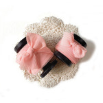 포피 쉬폰 리본 피치 핑크  10yd/ 선물포장리본/ 플라워케이크 : 꽃잎상점