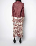 [세금포함] 쟈딕앤볼테르 베리스 가죽 재킷 버건디 ZADIG&VOLTAIRE VERYS CUIR JACKET BURGUNDY : 그린나래샵